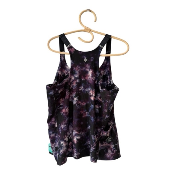 RISE Dynamic Racer Back Compression Cami Workout Top NEW Size 1X Black Purple - Picture 14 of 16